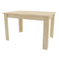 Stół kuchenny 110x70 Dąb Sonoma + 4 krzesła Skandynawskie Milano Białe